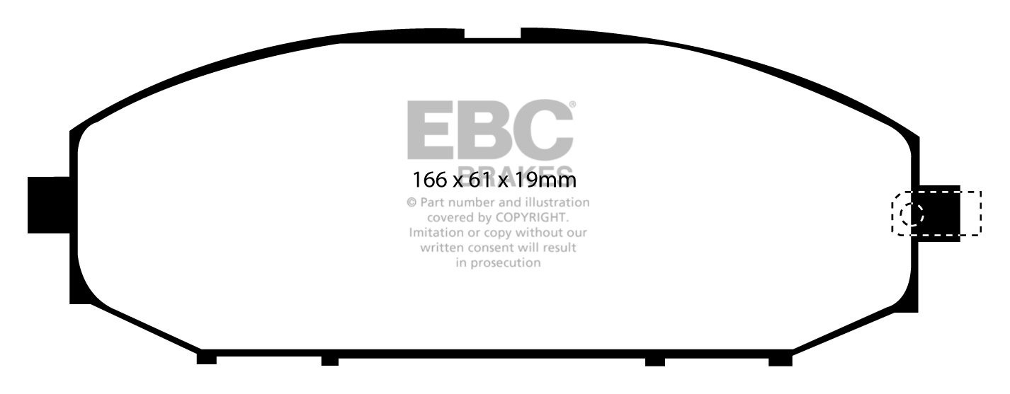 EBC Brakes NISSAN Patrol 2.8 TD 98-2001 Remblokken voorzijde
