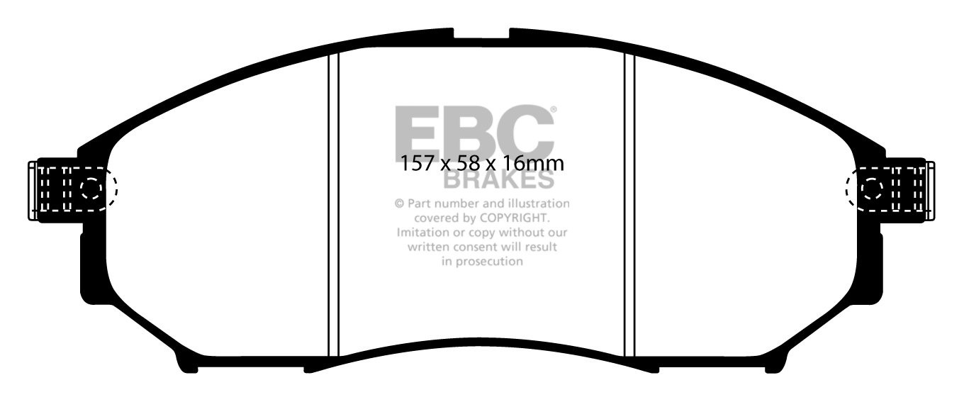 EBC Brakes NISSAN Pathfinder 4.0 2005-.. Remblokken voorzijde