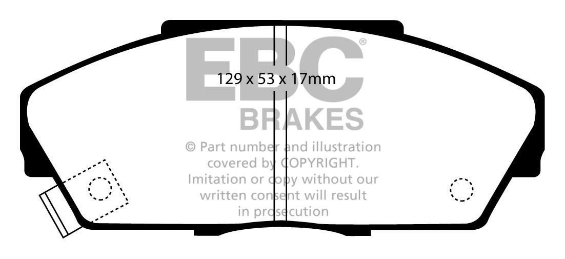 EBC Brakes HONDA Accord 2.0 (SOHC) (CA4/5) 89-90 Remblokken voor