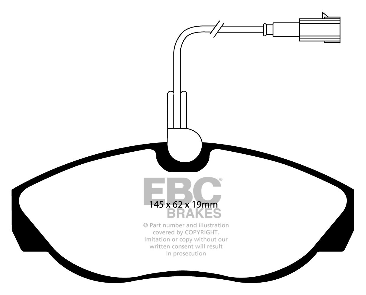 EBC Brakes FIAT BEDRIJFSWAGEN Ducato 2.5 D 99-2001 Remblokken vo