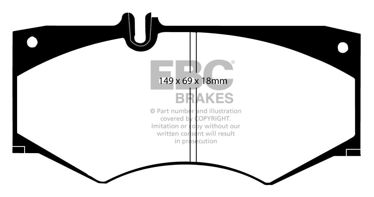 EBC Brakes MERCEDES G-Wagon (W460) G300 D 79-93 Remblokken voorz