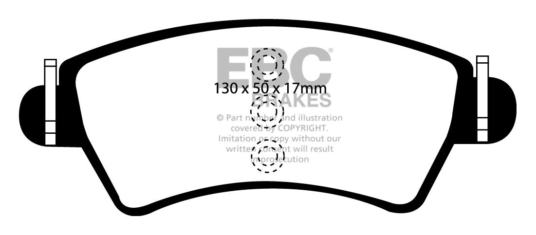 EBC Brakes PEUGEOT 206 2.0 TD 99-2000 Remblokken voorzijde green