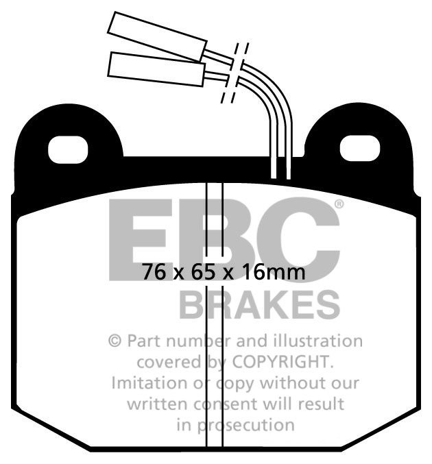 EBC Brakes ALFA ROMEO SZ Coupe 3.0 90-92 Remblokken voorzijde