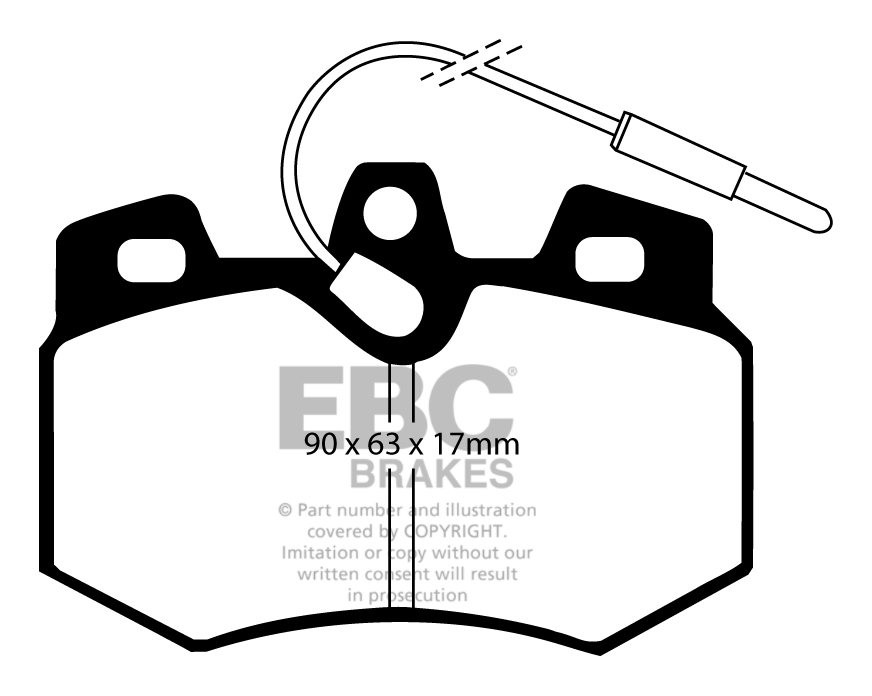 EBC Brakes PEUGEOT 106 1.6 94-96 Remblokken voorzijde