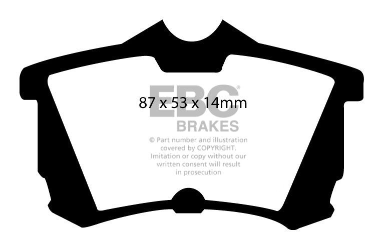 EBC Brakes HONDA Accord 2.0 Sedan (CL7) 2003-2008 Remblokken ach
