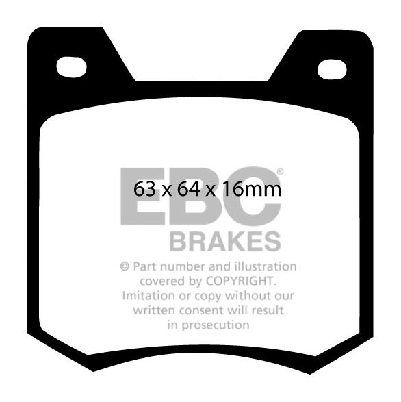 EBC Brakes PEUGEOT 204 1.4 75-76 Remblokken voorzijde