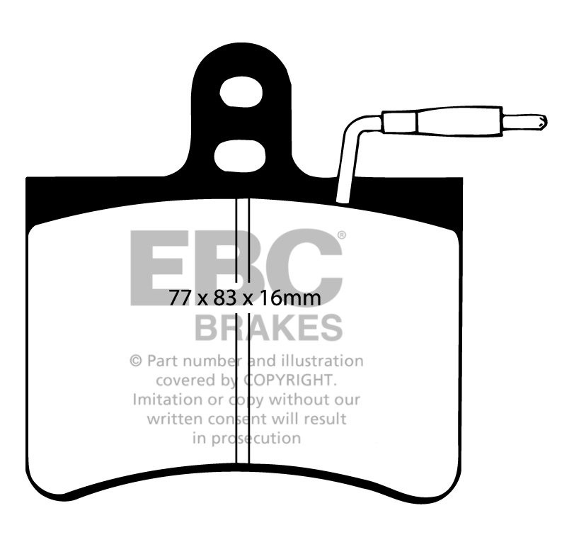 EBC Brakes HONDA Civic 1.4 2006-.. Remblokken achterzijde greens