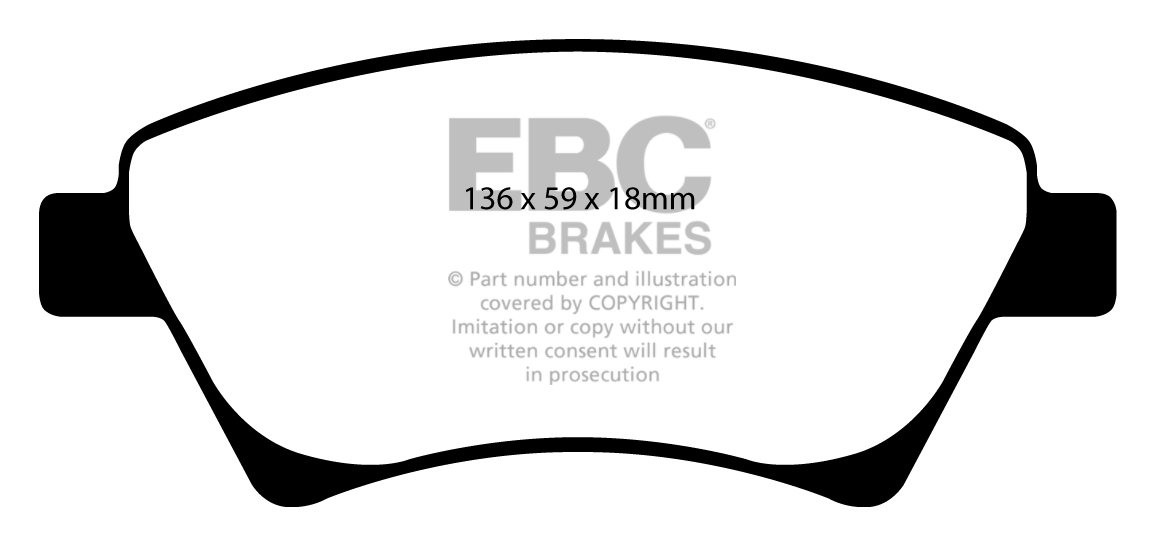 EBC Brakes RENAULT Megane CC 1.6 2003-2005 Remblokken voorzijde