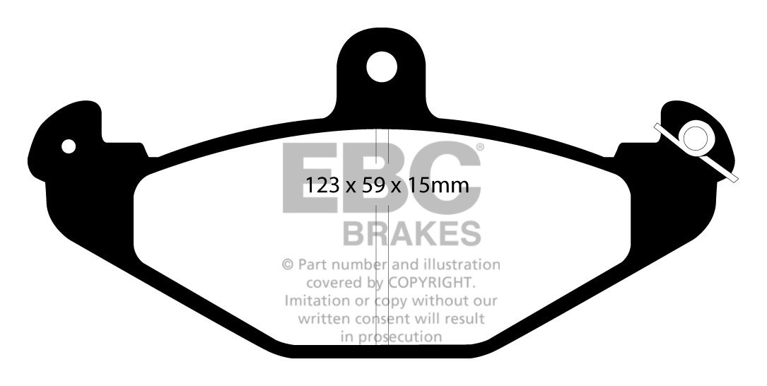 EBC Brakes LOTUS 2-Eleven 1.8 2007-.. Remblokken achterzijde