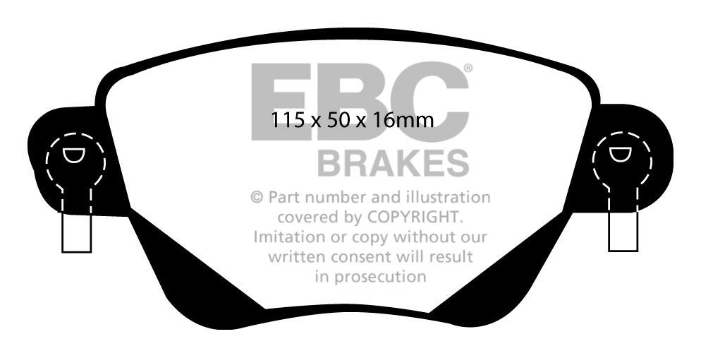 EBC Brakes FORD Mondeo (Sedan & Hatch) 3.0 2002-2004 Remblokken