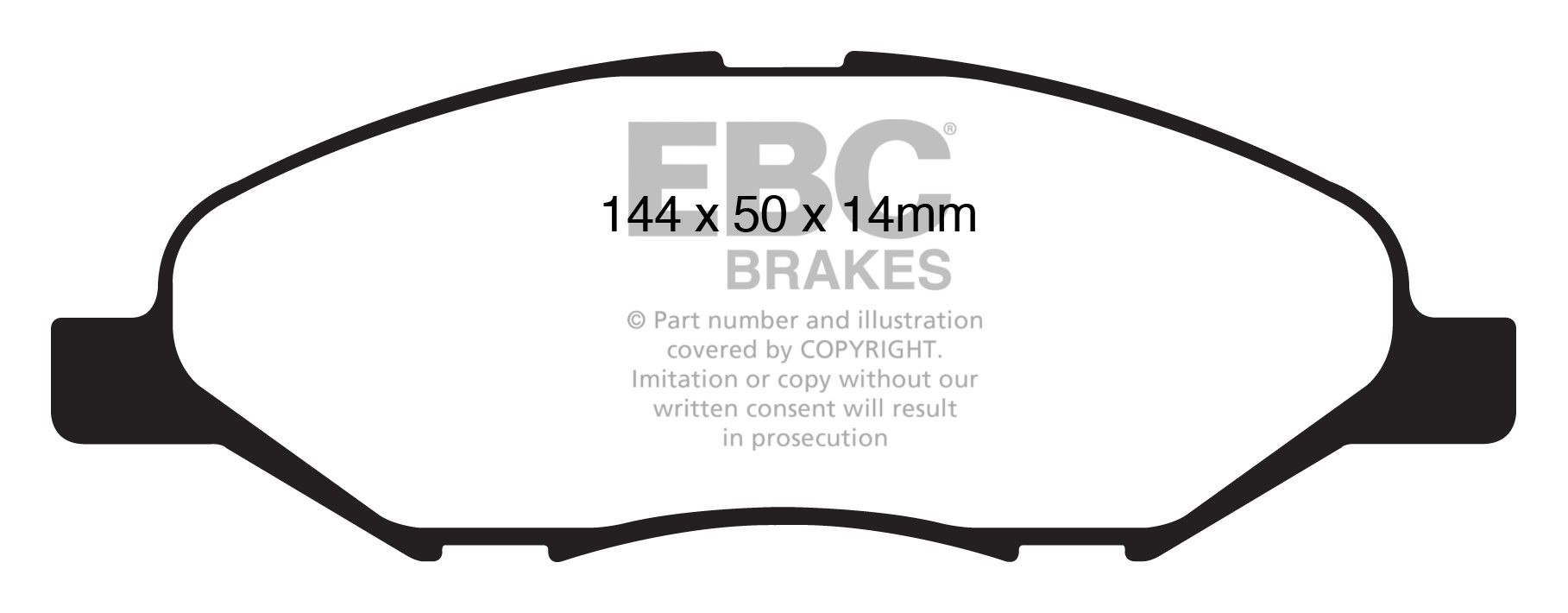 EBC Brakes NISSAN Tiida 1.5 2007-.. Remblokken voorzijde