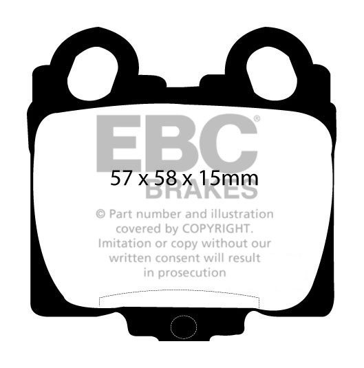EBC Brakes LEXUS SC430 4.3 2001-.. Remblokken achterzijde greens