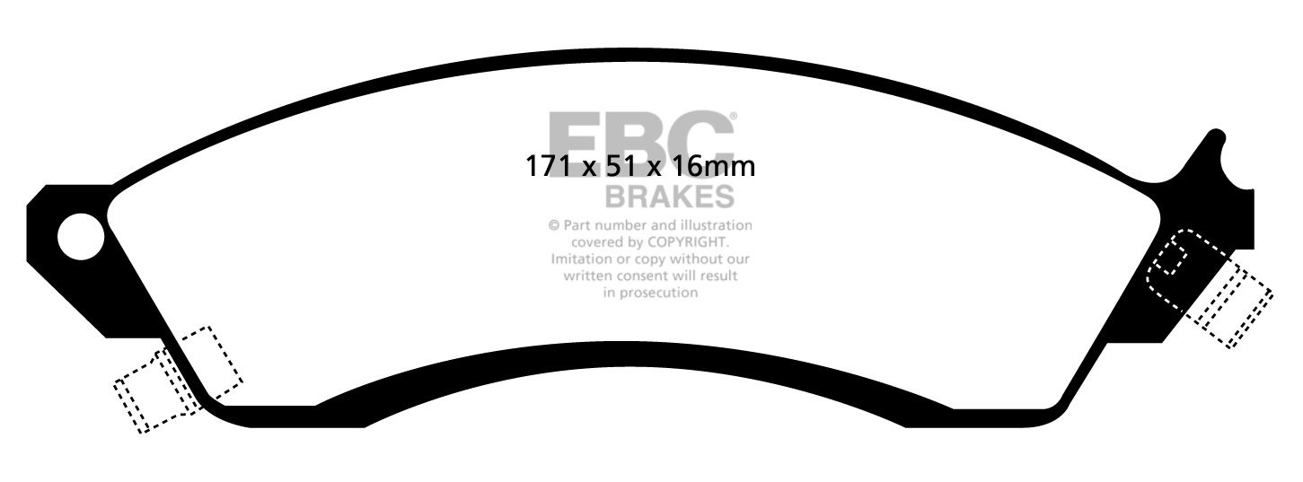 EBC Brakes CHEVROLET Camaro 2.8 Performance Package 85-89 Remblo