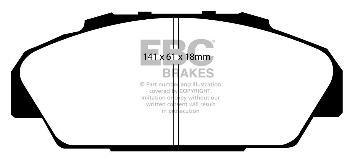 EBC Brakes HONDA Accord 2.2 4WS 90-92 Remblokken voorzijde