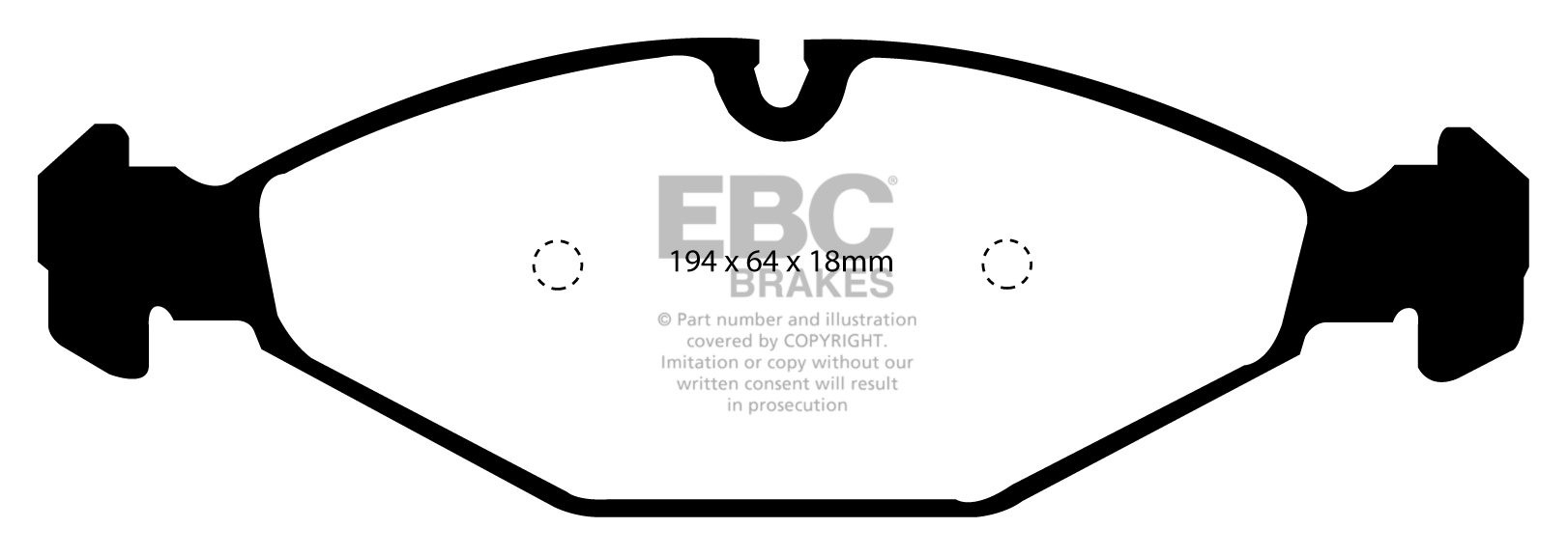 EBC Brakes JAGUAR XJ12 6.0 93-94 Remblokken voorzijde