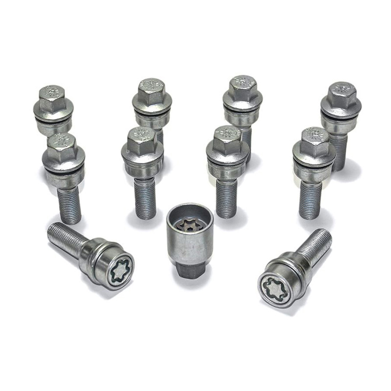 H&R Wielboutenset bolkonisch met beweegbare ring R14 M14x1.50 - Lengte 41mm - 10 stuks (bv.  Audi Q3, Q5) - incl. wielsloten