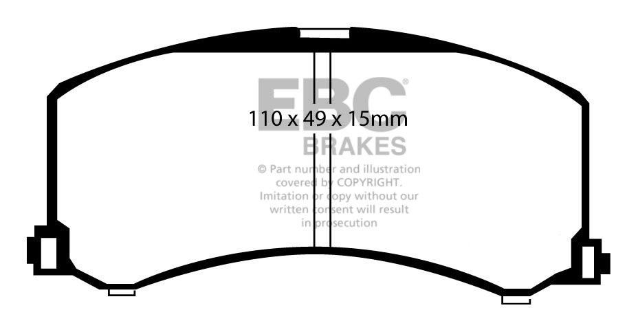 EBC Brakes SUZUKI Baleno 1.8 96-98 Remblokken voorzijde