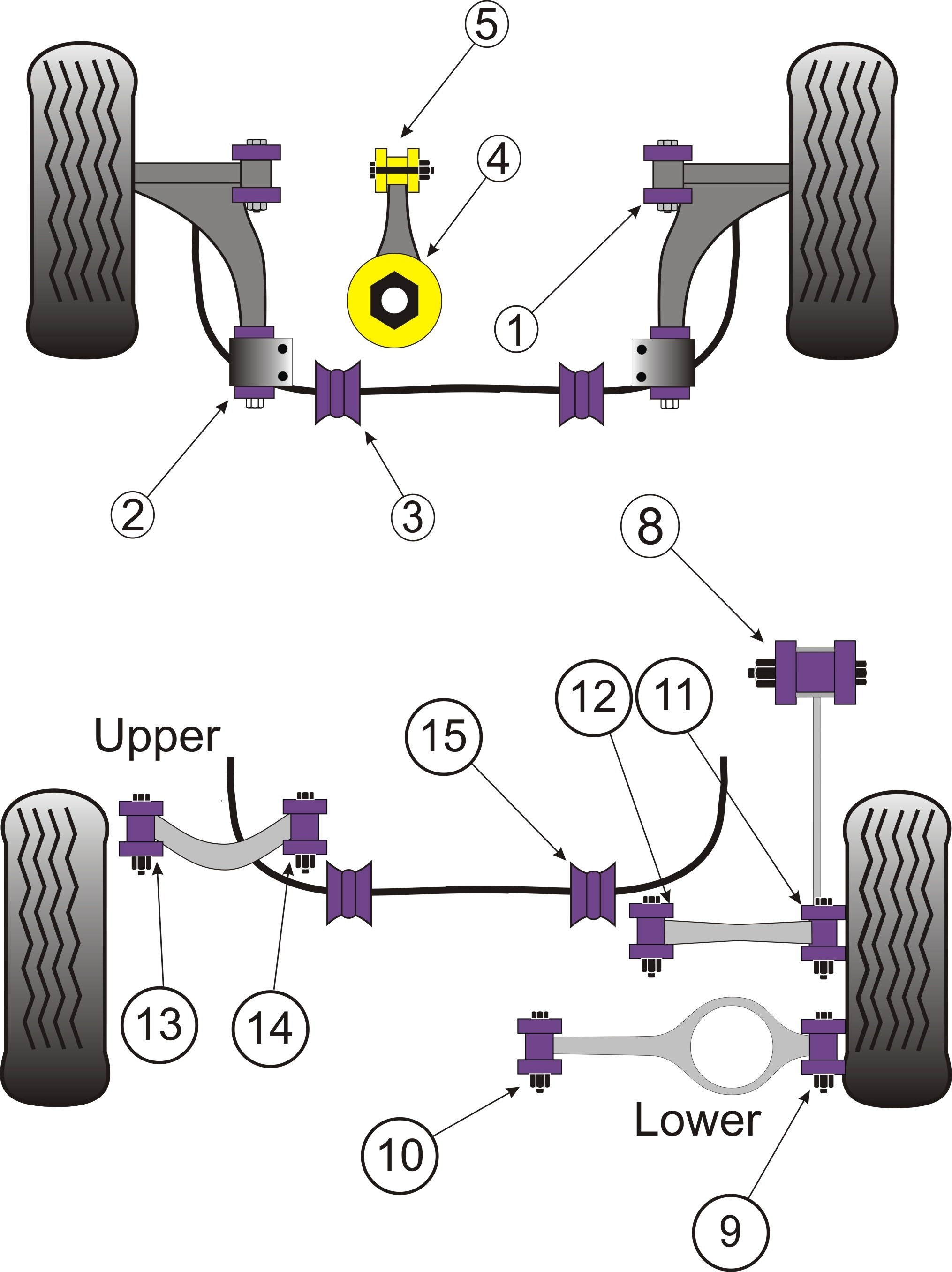 VW GOLF MODELS Lower Engine Mount Insert (Large) Diesel