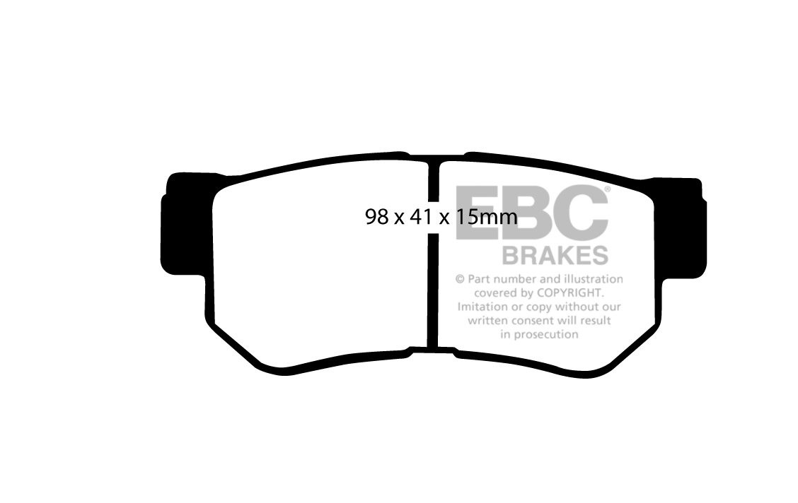 EBC Brakes HYUNDAI Sonata 2.0 2005-2008 Remblokken achterzijde g