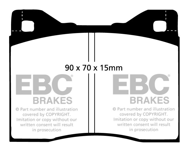 EBC Brakes BMW 525 2.5 (E12) 73-76 Remblokken voorzijde