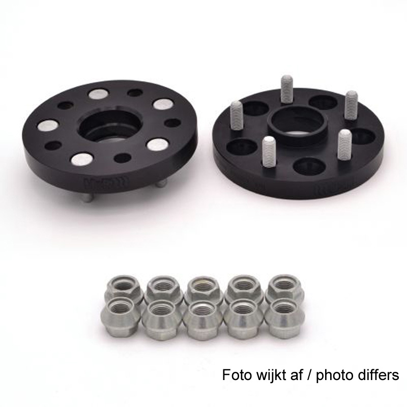 H&R Spoorverbreders 21mm 5x130 - Naaf 71,6mm - Boutmaat M14x1,5 -   Porsche - Zwart