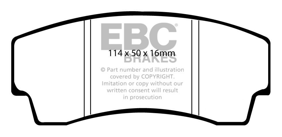 EBC Brakes BMW X5 M 4.4 Twin Turbo 2010-.. Remblokken achterzijd