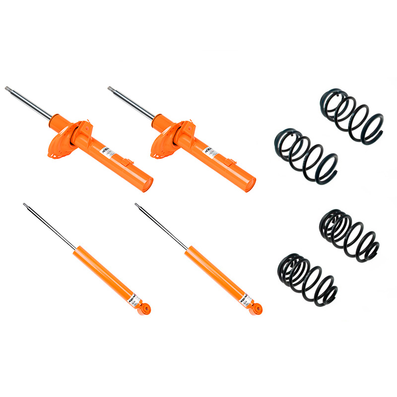 KONI Str.T kit  Seat Leon 5F & Golf VII 50mm veerpoot & torsie-as achter / voor-as gewicht v.a. 1011kg (35mm) (1120-8434)