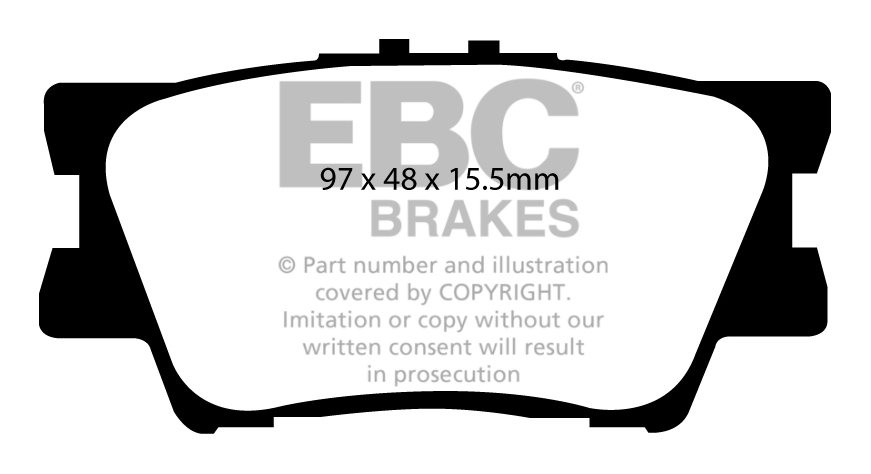 EBC Brakes TOYOTA Rav 4 2.0 2006-.. Remblokken achterzijde