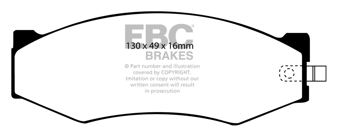 EBC Brakes NISSAN BEDRIJFSWAGEN Pick Up 2.4 (D21) 4WD 86-88 Remb