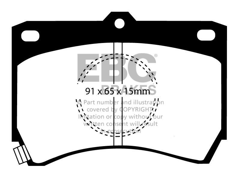 EBC Brakes Mazda 323 1.6 Turbo 4WD (BF8) 85-89 Remblokken voorzi