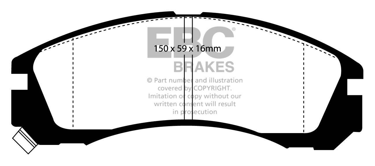 EBC Brakes MITSUBISHI Legnum 2.4 98-2005 Remblokken voorzijde