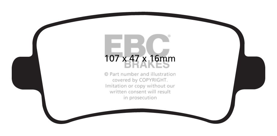 EBC Brakes OPEL Insignia 2.0 TD -110 2008-.. Remblokken achterzi