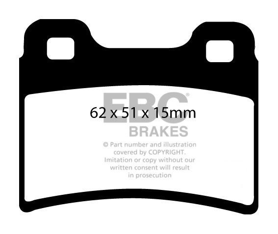 EBC Brakes FORD Orion 1.8 (130) 92-94 Remblokken achterzijde gre