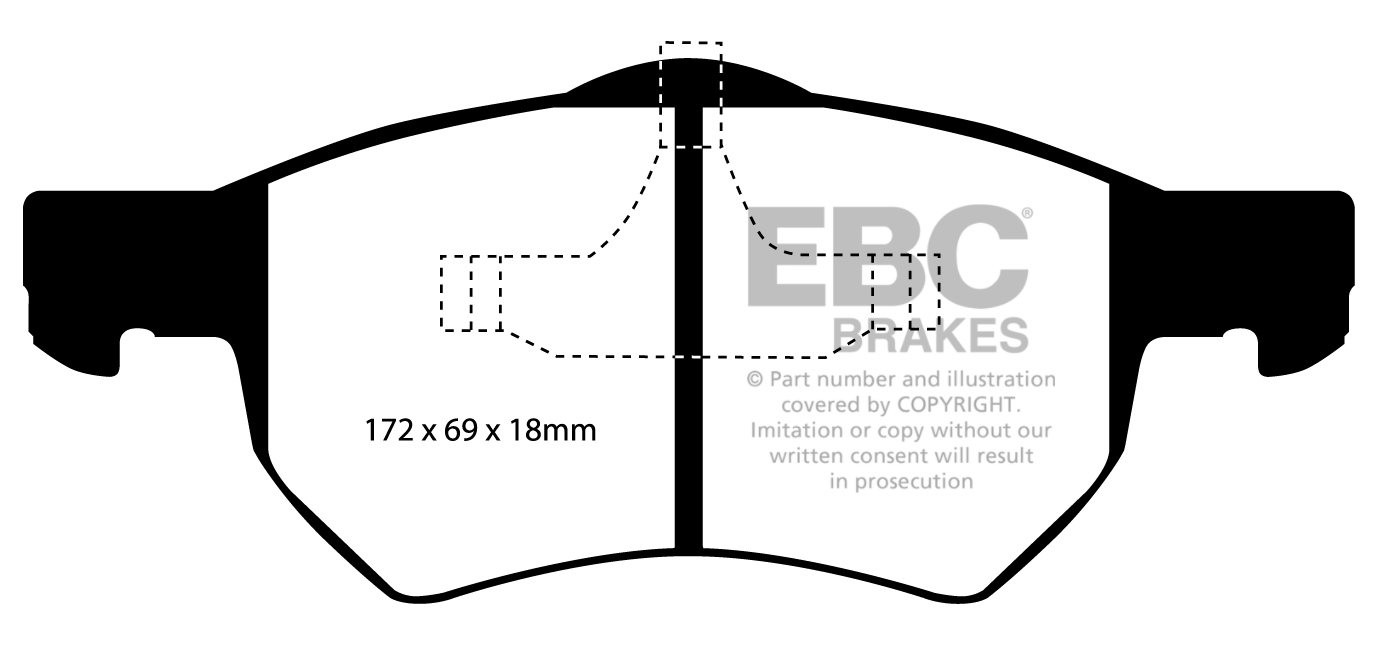 EBC Brakes CHRYSLER (USA) Voyager 2.4 2001-2007 Remblokken voorz