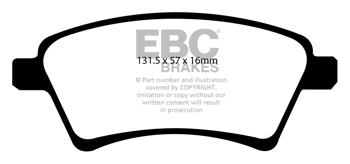 EBC Brakes SUZUKI SX4 1.6 2009-.. Remblokken voorzijde