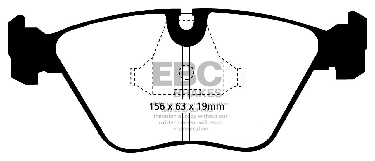 EBC Brakes JAGUAR XKR 4.0 Supercharged (ATE) 98-2002 Remblokken