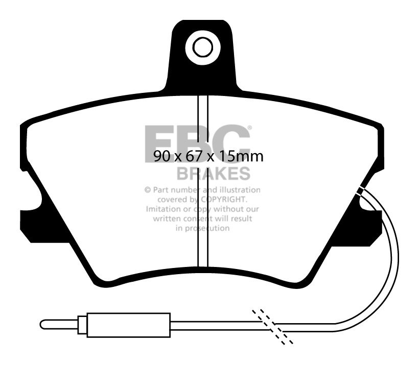 EBC Brakes RENAULT 5 1.4 85-90 Remblokken voorzijde