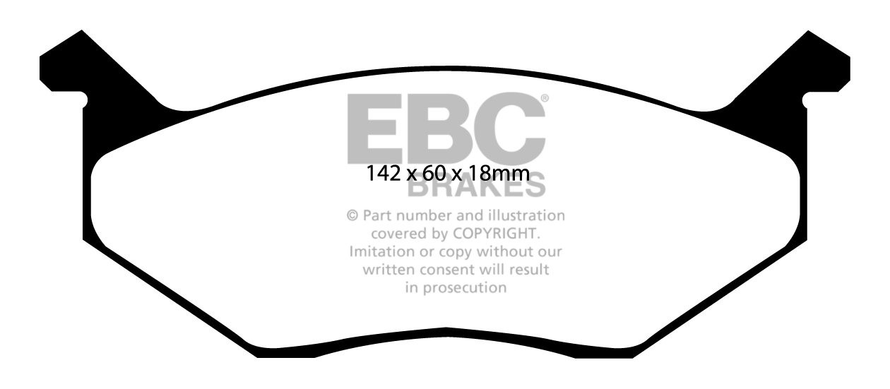 EBC Brakes PLYMOUTH Roadrunner 7.2 73-75 Remblokken voorzijde ye