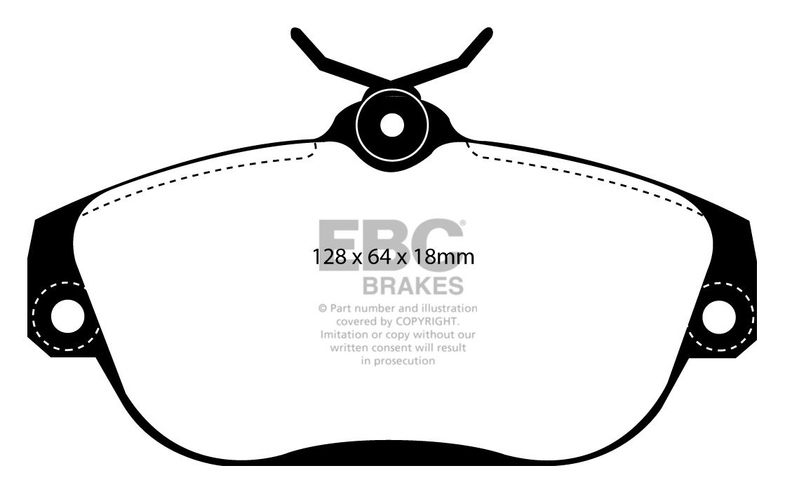 EBC Brakes VOLVO 740 2.0 91-92 Remblokken voorzijde