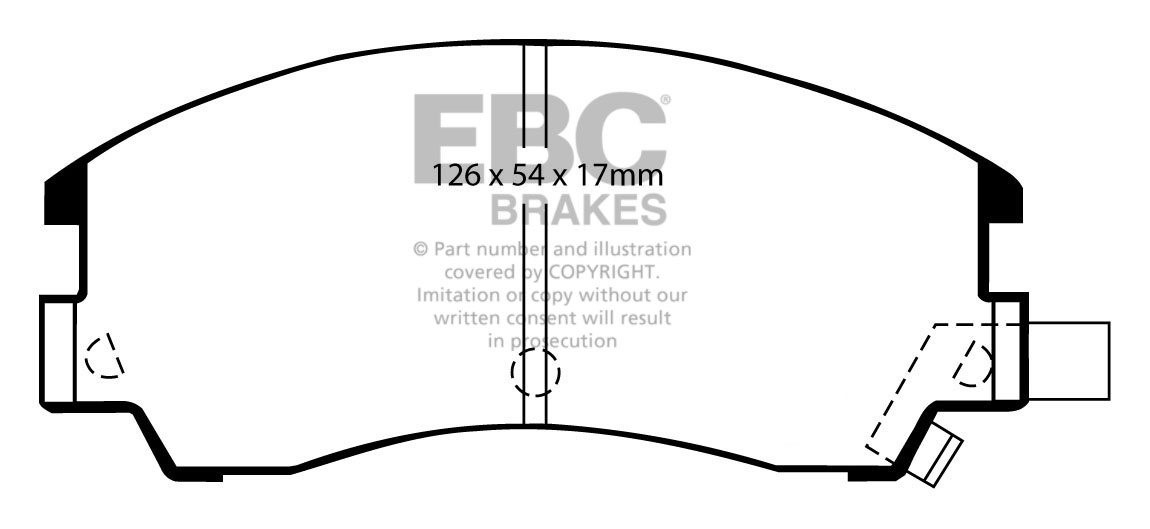 EBC Brakes SUBARU Series 1/2/L 1.8 Turbo XT Coupe (AX7) 84-91 Re