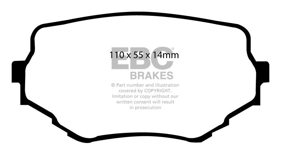 EBC Brakes SUZUKI Grand Vitara 2.0 TD (TD82) 2001-2006 Remblokke