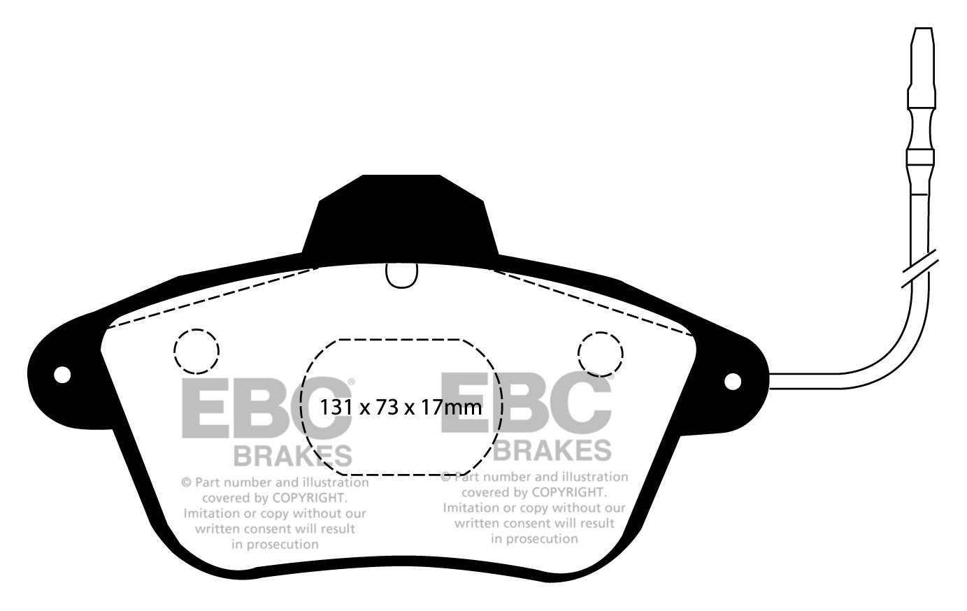EBC Brakes CITROEN XM 2.0 Turbo Sedan 91-2000 Remblokken voorzij