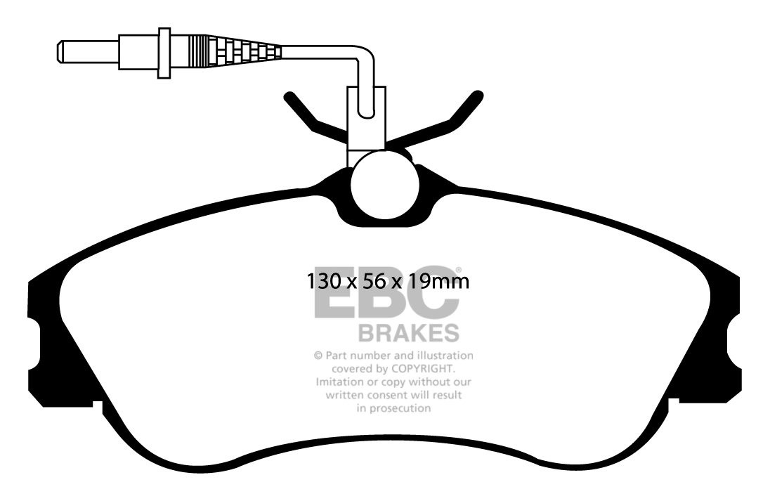 EBC Brakes PEUGEOT 306 2.0 TD 99-2002 Remblokken voorzijde green