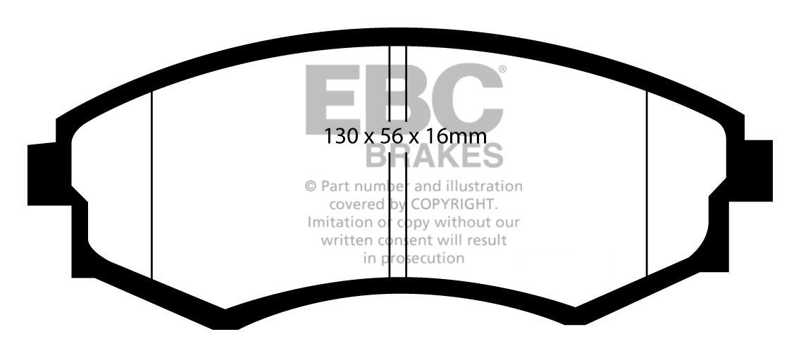 EBC Brakes SSANGYONG Rexton 3.2 2002-2004 Remblokken voorzijde