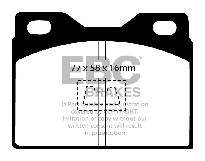 EBC Brakes TALBOT Solara 1.6 79-80 Remblokken voorzijde greenstu