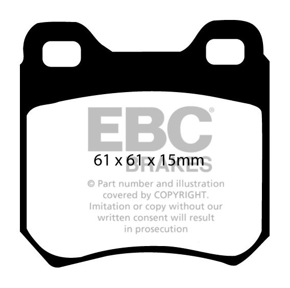 EBC Brakes VAUXHALL (OPEL) Carlton 1.8 86-88 Remblokken achterzi