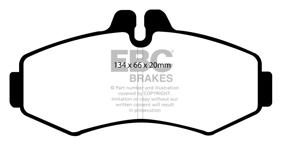 EBC Brakes MERCEDES BEDRIJFSWAGEN Vito 2.3 D 98-2000 Remblokken