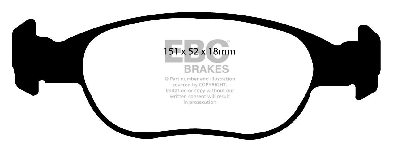EBC Brakes FIAT BEDRIJFSWAGEN Punto Van 1.9 D (ABS) 2000-2001 Re