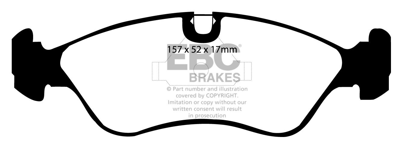 EBC Brakes OPEL Vectra A 1.8 4x4 88-90 Remblokken voorzijde