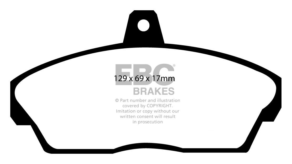 EBC Brakes ROVER 45 1.8 99-2005 Remblokken voorzijde